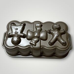 Nordic Ware Gingerbread Loaf Pan 1 Pound Cake Bread Jello Mold Bakewear USA